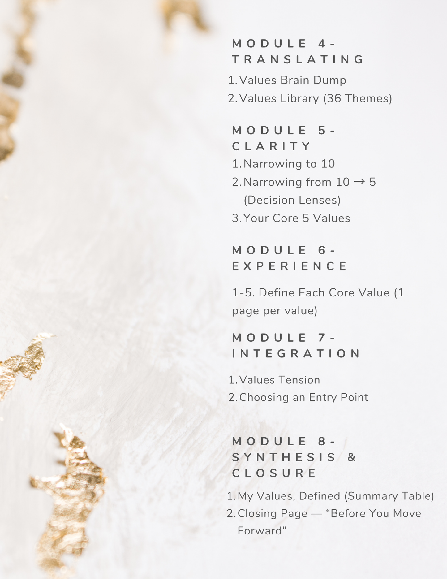 DesignHer™ Values Discovery Workbook