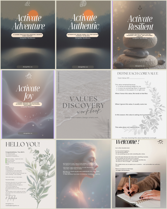 The DesignHer Values Bundle: A values-based system for clarity, alignment, and better decisions